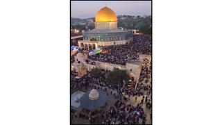 Fact Check: Video Does NOT Show A Pro-Palestine Demonstration At Al-Aqsa Compound In 2023 -- April Video Has Audio Added