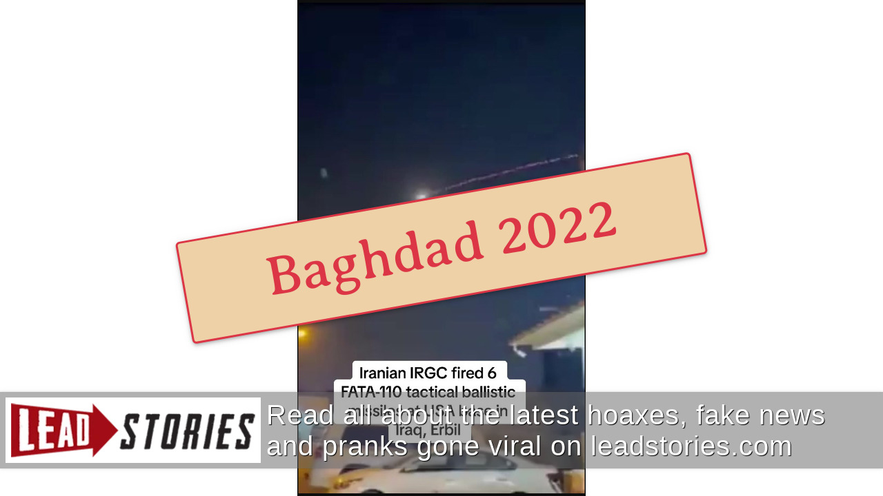 Fact Check Video Does NOT Show Iranian Missile Attack On US Consulate   Caption 3489557 